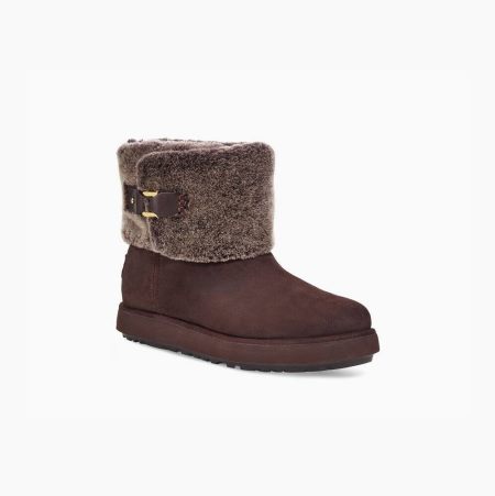 UGG Classic Berge Mini Suede - Boots Dame - Mørke (NO-T550)